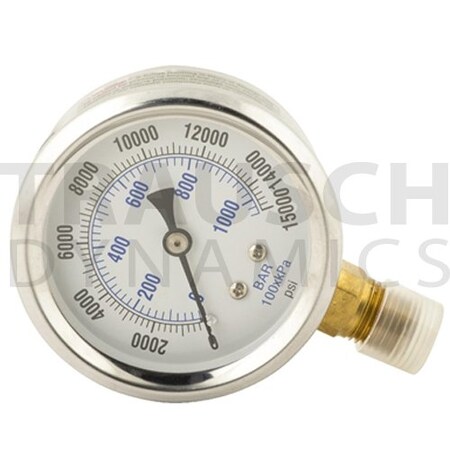 Bva Hydraulics 4 Face Diameter, Dry Gauge 14 Nptf, GD4014 GD4014